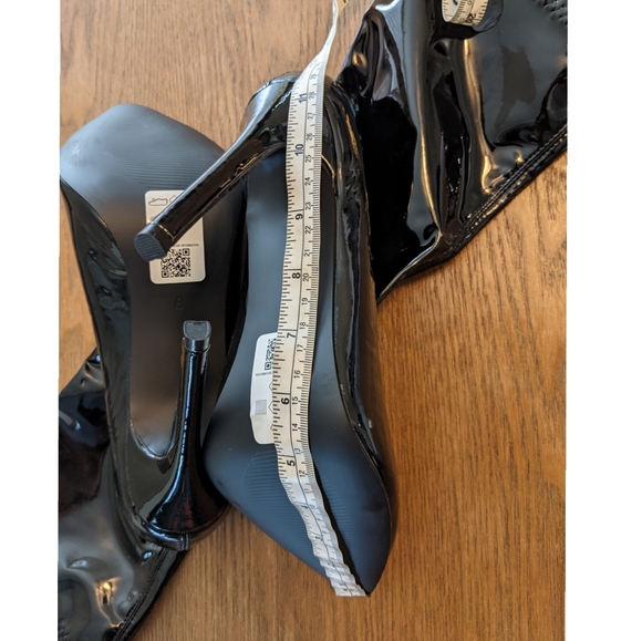 Black Patent Esmerelda Sock Boots - Picture 5 of 9